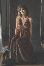 Load image into Gallery viewer, stretch velvet slip dress available in any color will fit Xs to large but be aware bust is better on small/medium bust