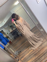 Load image into Gallery viewer, Glory of Sophie dress shown in Frappuccino color